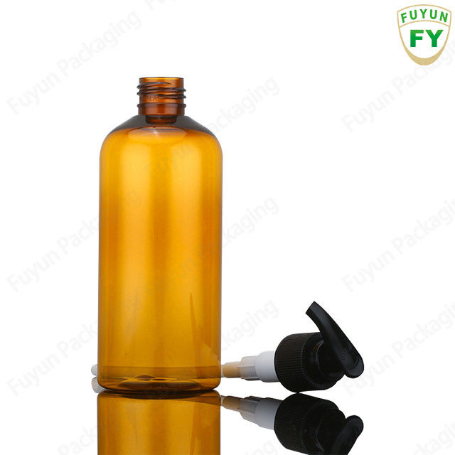 3.4 औंस शैम्पू पंप डिस्पेंसर बोतल, एम्बर शॉवर पंप की बोतलें साफ़ करें Clear
