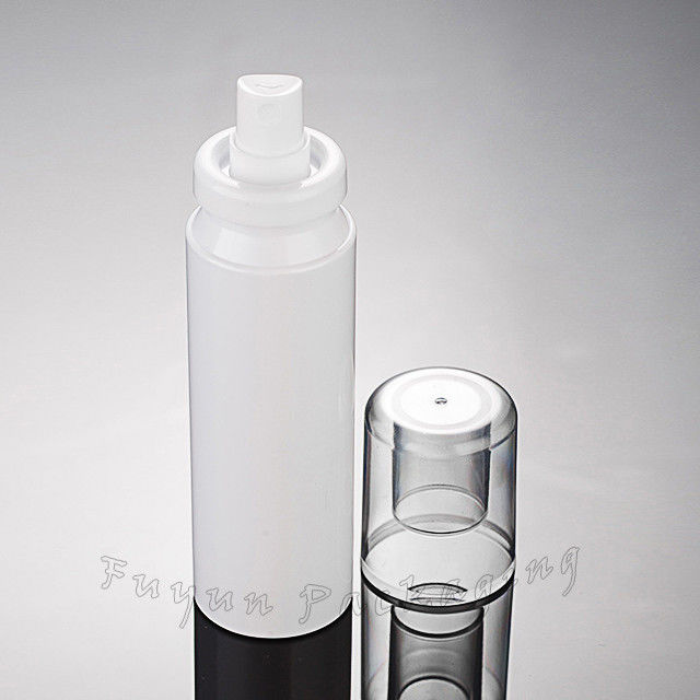 प्लास्टिक 100 मिलीलीटर कॉस्मेटिक स्प्रे पंप बोतल फ्रॉस्ट सरफेस हैंडलिंग