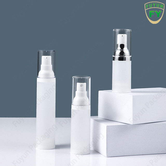थोक 50 मिलीलीटर खाली यात्रा मिनी वैक्यूम स्पष्ट दौर वायुहीन लोशन क्रीम प्लास्टिक की बोतल त्वचा की देखभाल के लिए