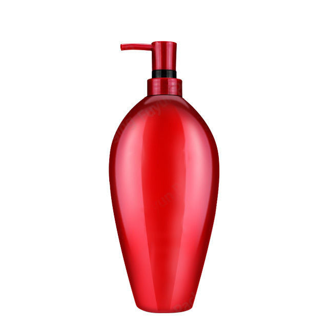 शैम्पू क्रीम लोशन के लिए पीईटी ओवल आकार प्लास्टिक प्रेस बोतल
