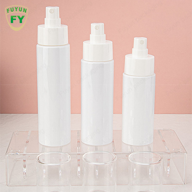 सफेद पीईटी 80 मिलीलीटर 100 मिलीलीटर 120 मिलीलीटर लोशन पंप बोतल साफ़ कैप के साथ