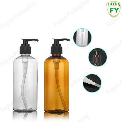 बॉडी लोशन के लिए 300ML शैम्पू पंप डिस्पेंसर बोतल एम्बर कलर: