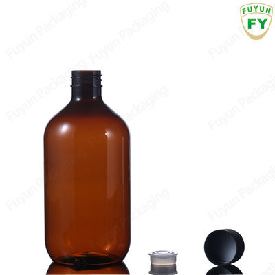 16oz प्लास्टिक सीरम की बोतलें, खाली 500ml एम्बर पालतू बोतलें Pet