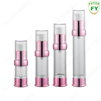 थोक 15ml 30ml 40g 50ml खाली यात्रा मिनी वैक्यूम स्पष्ट दौर वायुहीन लोशन क्रीम प्लास्टिक की बोतल त्वचा की देखभाल के लिए