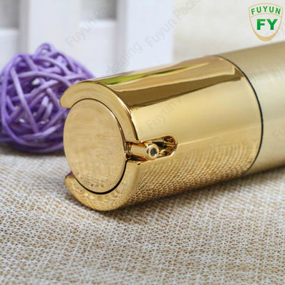 लक्ज़री गोल्ड एयरलेस डिस्पेंसर बोतलें 15ml OEM लोगो