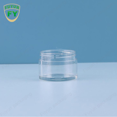 Fuyun 30ml 50ml पालतू प्लास्टिक क्लियर वाइड माउथ आई फेस स्लीप मड क्रीम जार