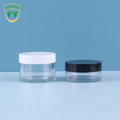 Fuyun 30ml 50ml पालतू प्लास्टिक क्लियर वाइड माउथ आई फेस स्लीप मड क्रीम जार