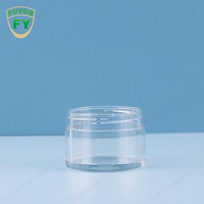 Fuyun 30ml 50ml पालतू प्लास्टिक क्लियर वाइड माउथ आई फेस स्लीप मड क्रीम जार
