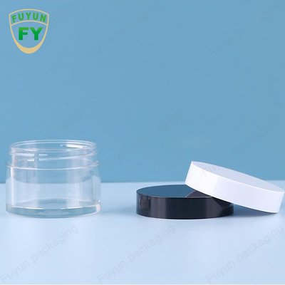 Fuyun 30ml 50ml पालतू प्लास्टिक क्लियर वाइड माउथ आई फेस स्लीप मड क्रीम जार