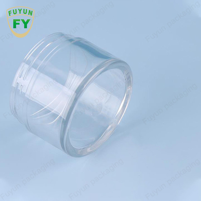 Fuyun 30ml 50ml पालतू प्लास्टिक क्लियर वाइड माउथ आई फेस स्लीप मड क्रीम जार