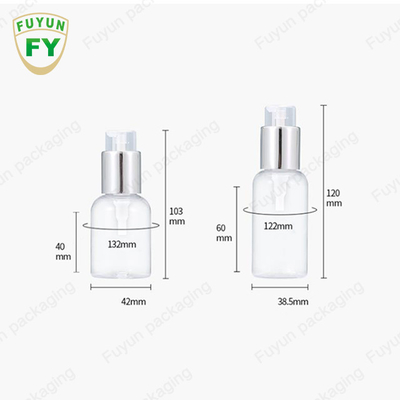 75ml 100ml 250ml प्लास्टिक पंप की बोतलें सीरम टोनर सिल्वर लोशन पंप कंटेनर
