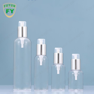 75ml 100ml 250ml प्लास्टिक पंप की बोतलें सीरम टोनर सिल्वर लोशन पंप कंटेनर