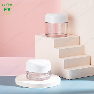 व्हाइट कैप 30ml 50ml . के साथ प्लास्टिक शाइनी हैंड आई फेशियल स्किनकेयर क्रीम जार