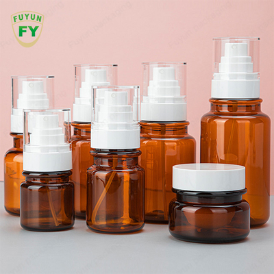 30g 40ml 60ml सीरम प्लास्टिक पंप की बोतलें डबल वॉल पीईटी जार