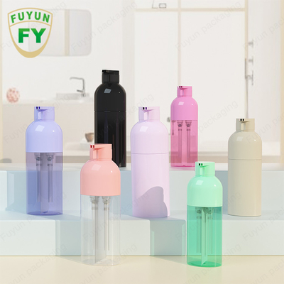 OEM प्लास्टिक डाइंग शैम्पू पंप डिस्पेंसर बोतल 300ML क्रोम