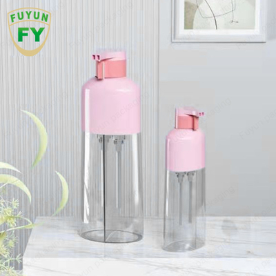 OEM प्लास्टिक डाइंग शैम्पू पंप डिस्पेंसर बोतल 300ML क्रोम